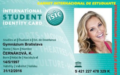 Nově akceptujeme studentskou kartu ISIC